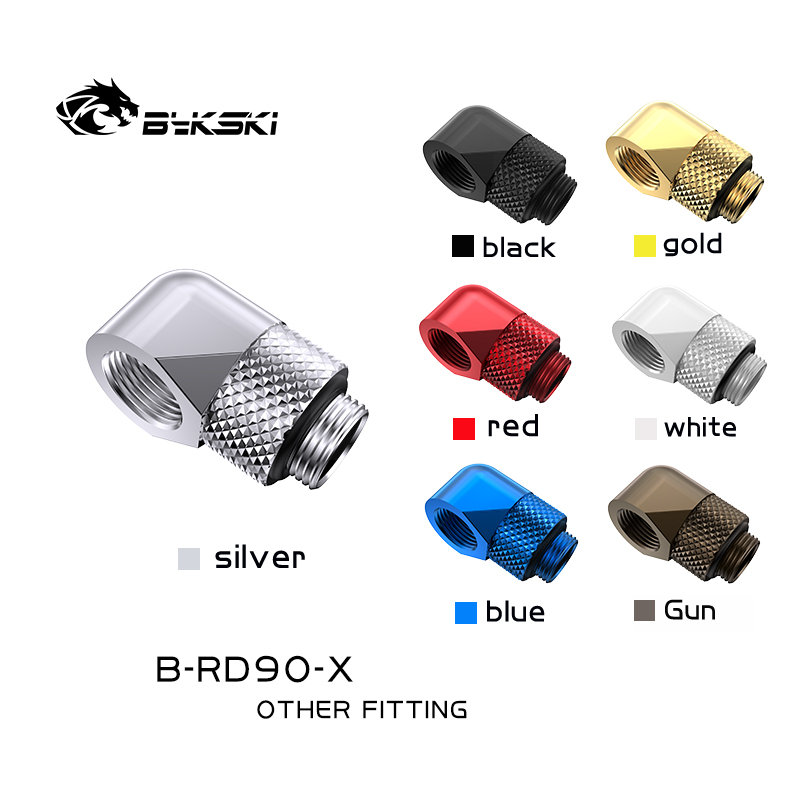 Compression Fitting Brass - Bykski B-RD90-X Raccordo a Compressione Rotante