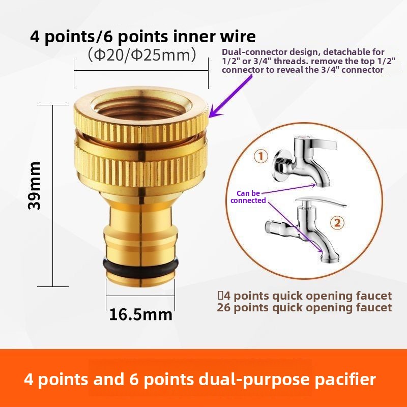 Compression Fitting Brass - Raccordi filettati in ottone da 3/4