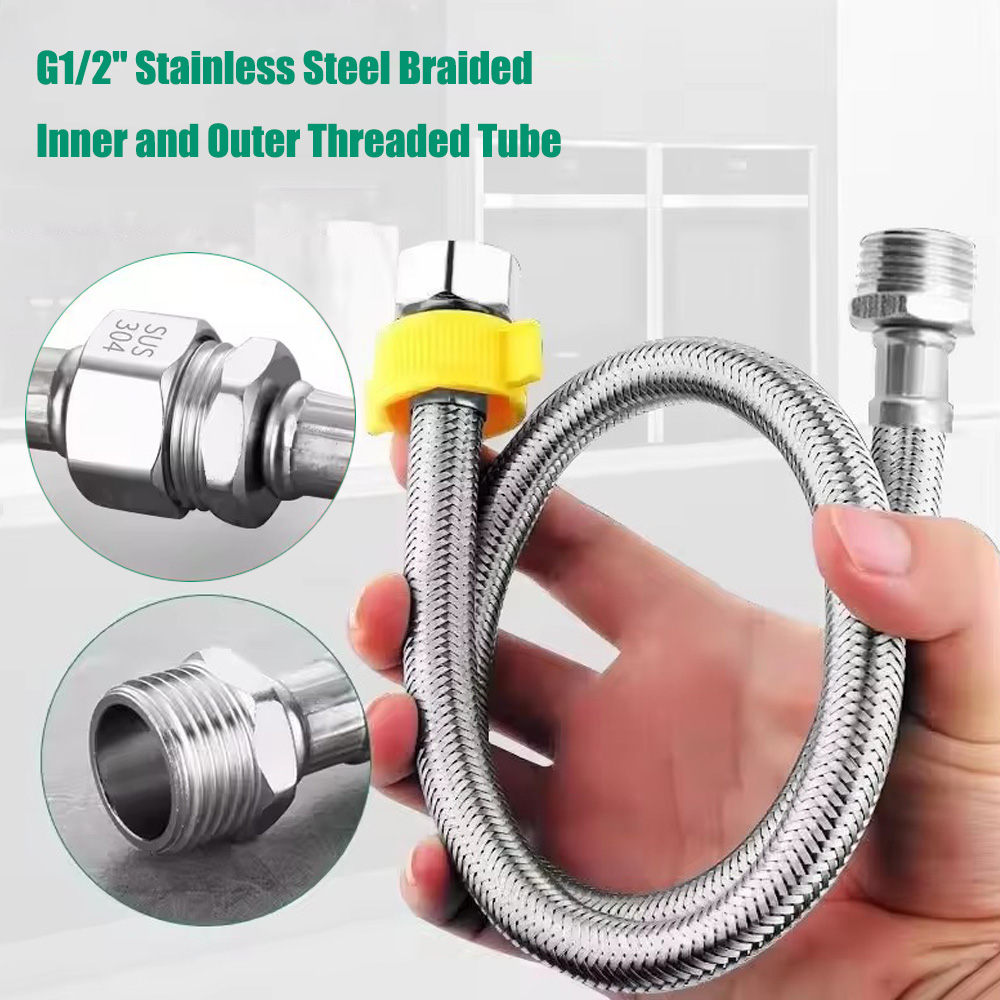 Flexible Hose Braided - 1 pezzo Tubo Flessibile Intrecciato in
