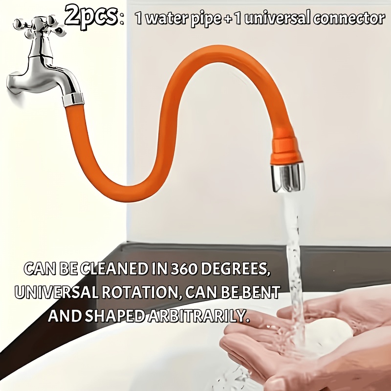 Flexible Hose Braided - Estensore per Rubinetto 2-in-1 Pieghevole con