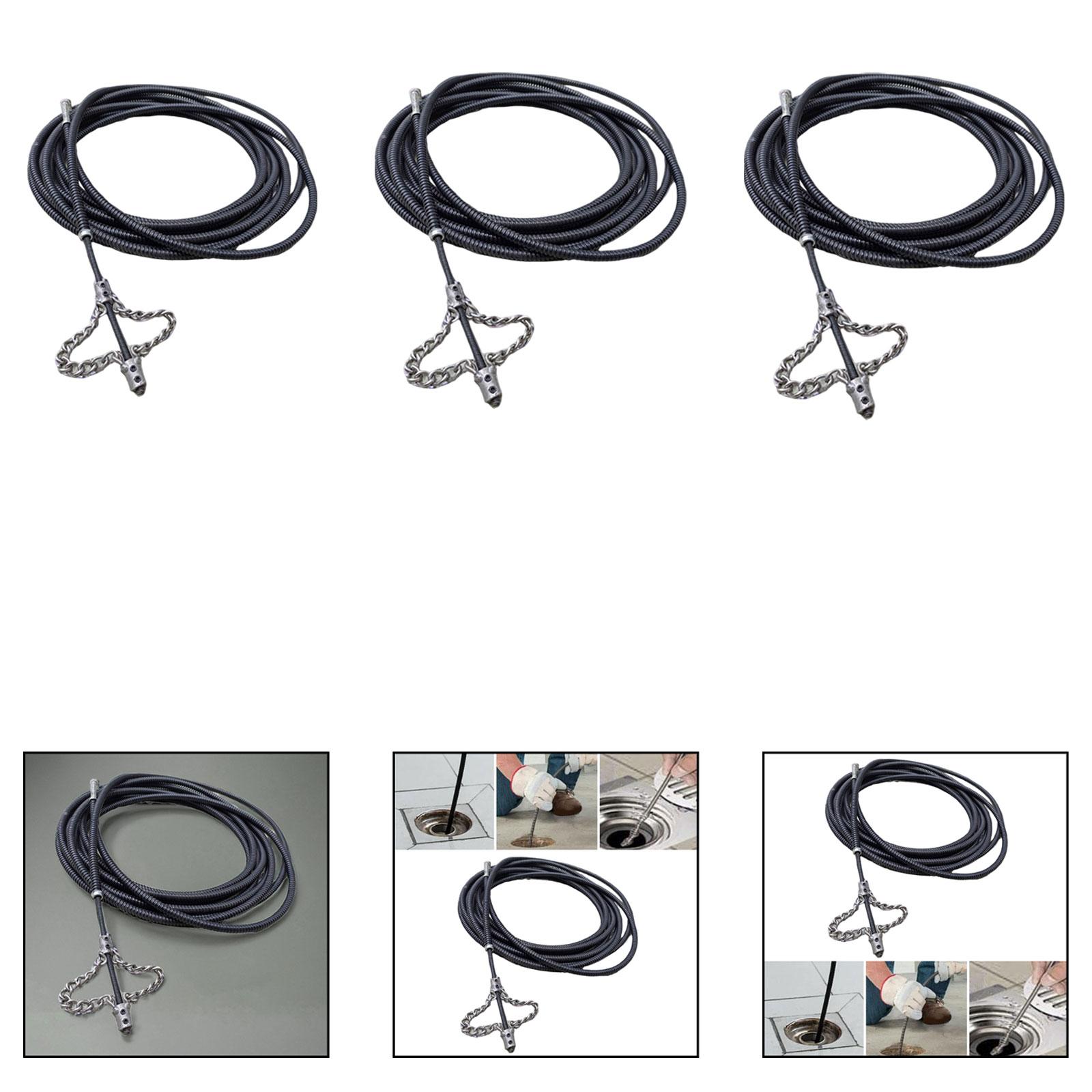 Drain Snake Flexible - Sturalavandini in Metallo Flessibile, Rimuovi-Ostruzioni Manuale
