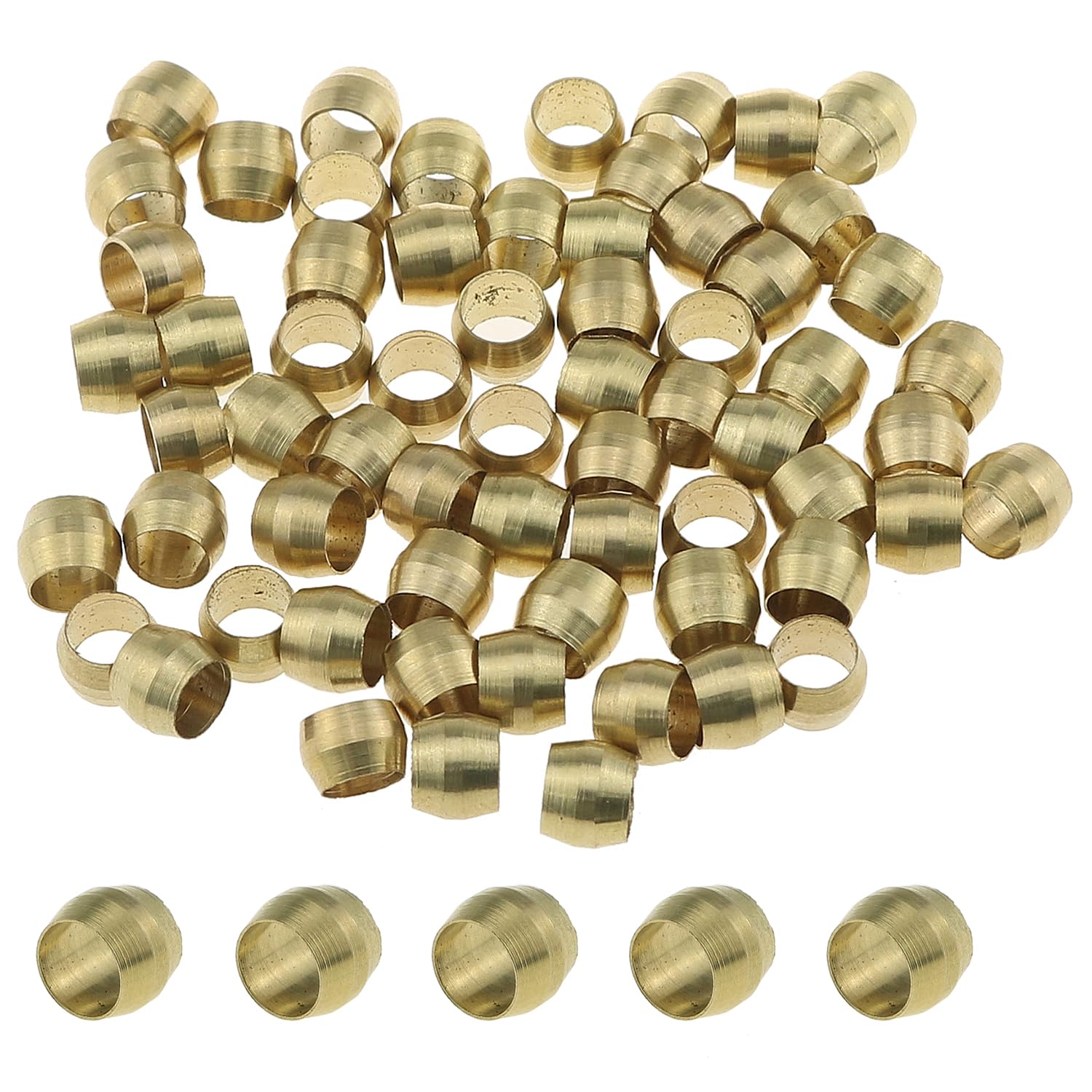 Compression Fitting Brass - 100PCS Ottone Ghiera Manicotto Puntali Compressione