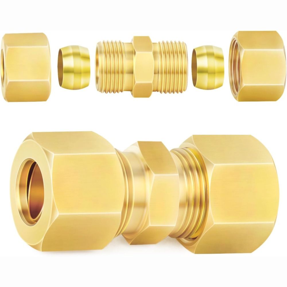 Compression Fitting Brass - Adattatore in ottone, raccordo a compressione