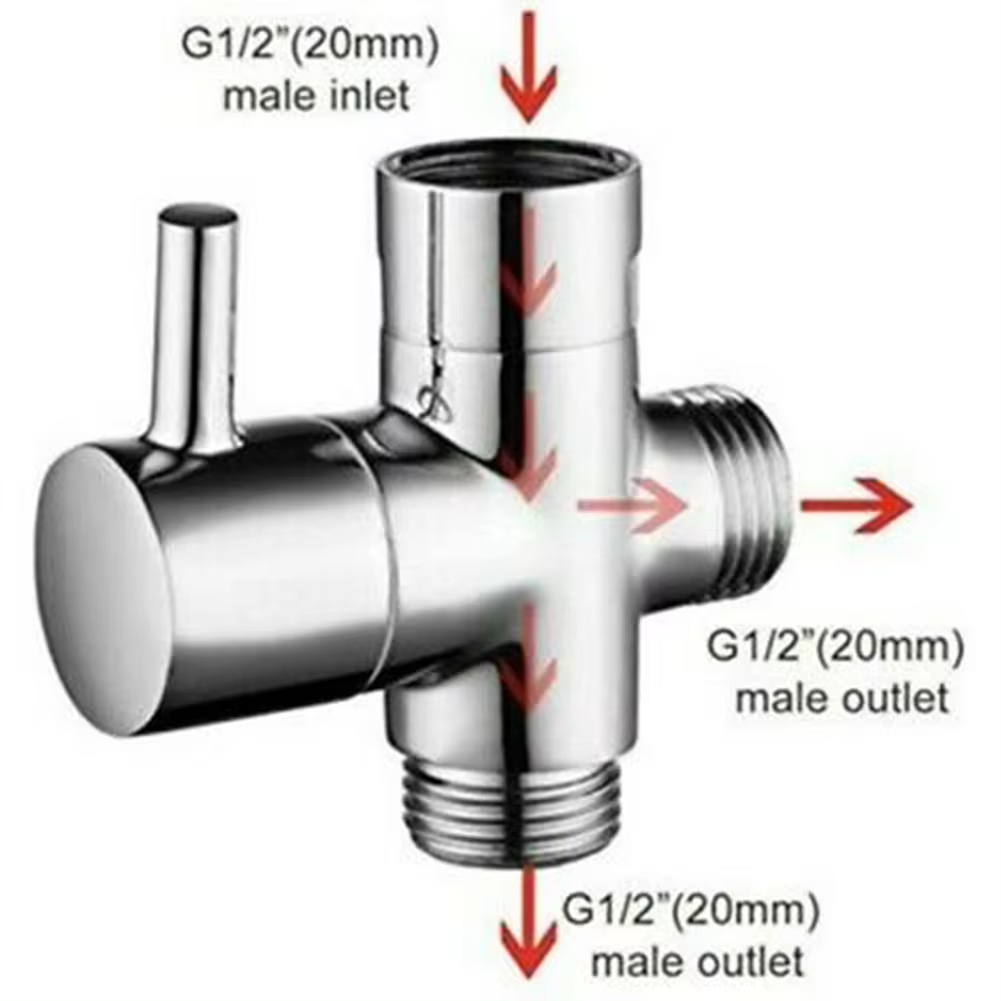 Shower Valve Cartridge - Convertitore adattatore a T con valvola