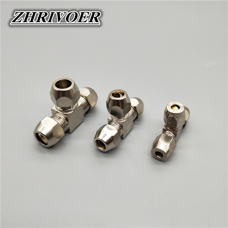 Compression Fitting Brass - 1 pz raccordi pneumatici ottone T