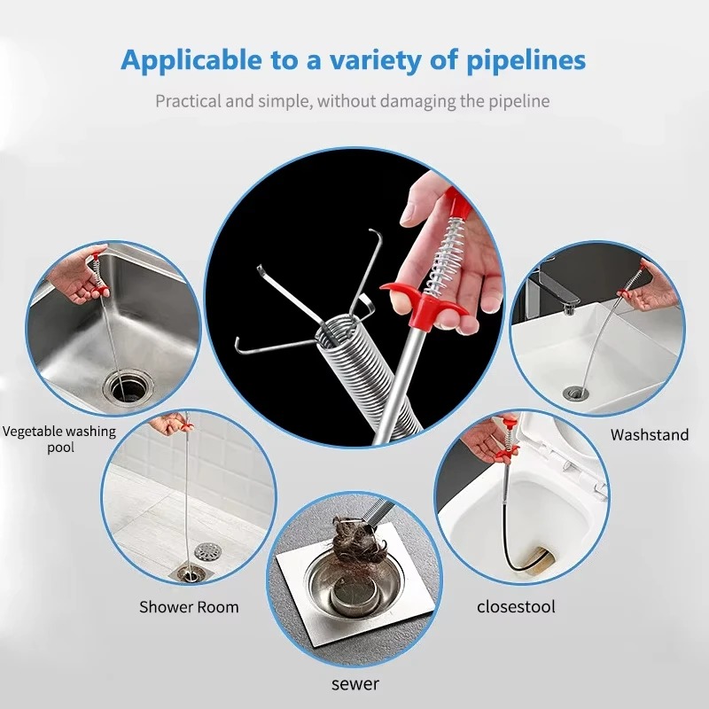 Drain Snake Flexible - Strumento flessibile per pulire i tubi