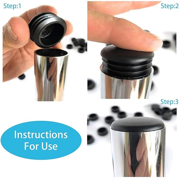 8 tappi terminali neri rotondi - Plastic Pipe Clip recensione e prezzo