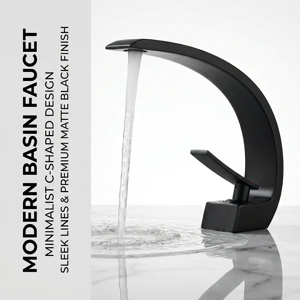 Rubinetto da Bagno Nero Opaco, - Silicone Tap Washer recensione e prezzo
