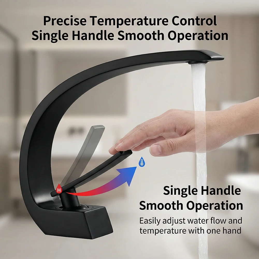 Rubinetto da Bagno Nero Opaco, - Silicone Tap Washer recensione e prezzo