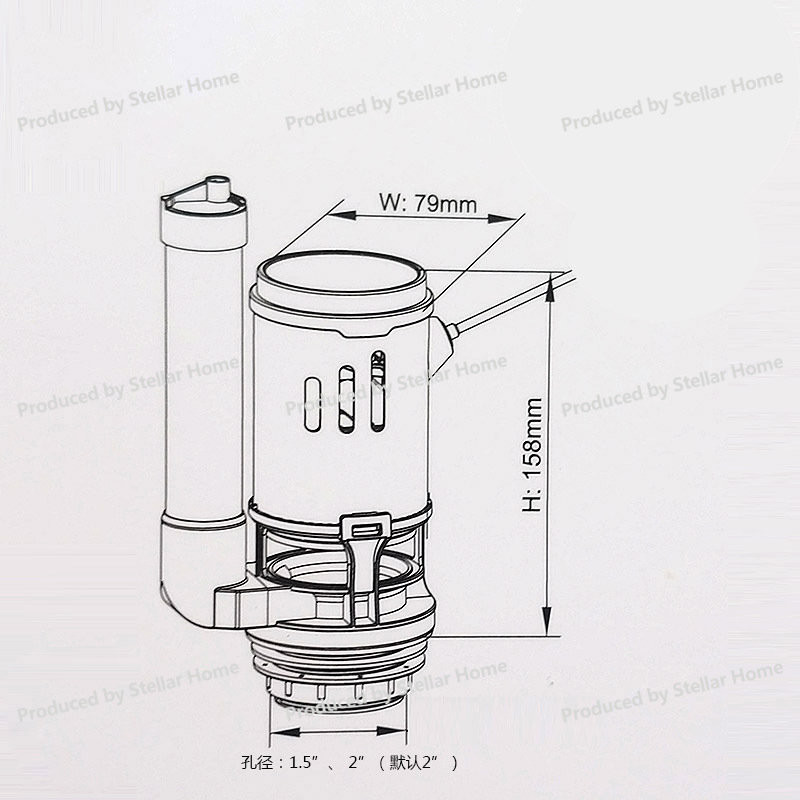 Valvola di scarico singola a p - Toilet Fill Valve recensione e prezzo
