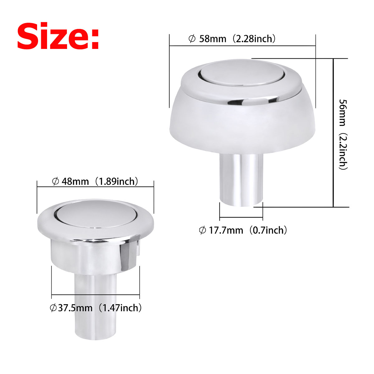 1 pz/2 pz Pulsante di scarico  - Toilet Fill Valve recensione e prezzo