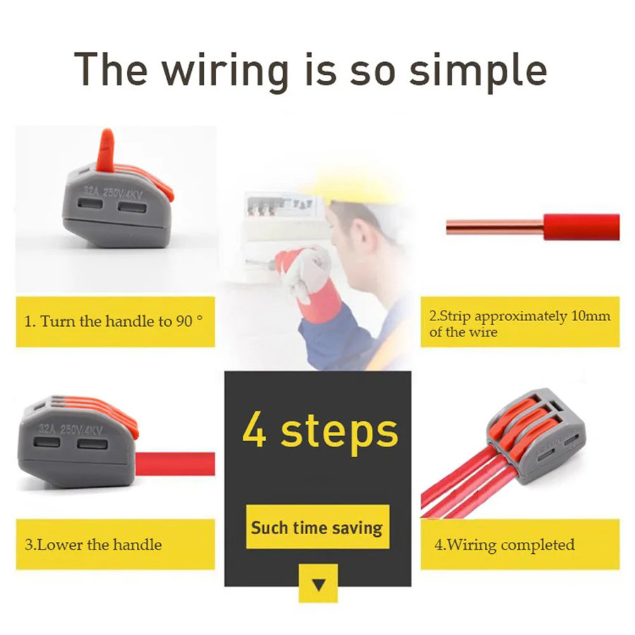30/48 pezzi connettore di cabl - Push Fit Connector recensione e prezzo
